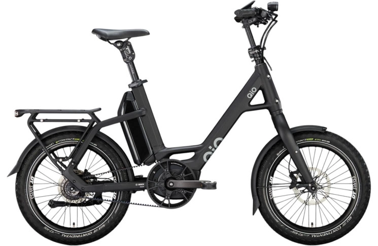 QiO Elektrische compactfiets EINS P-R №1 20"/48cm/14/nachtzwart mat/02652090