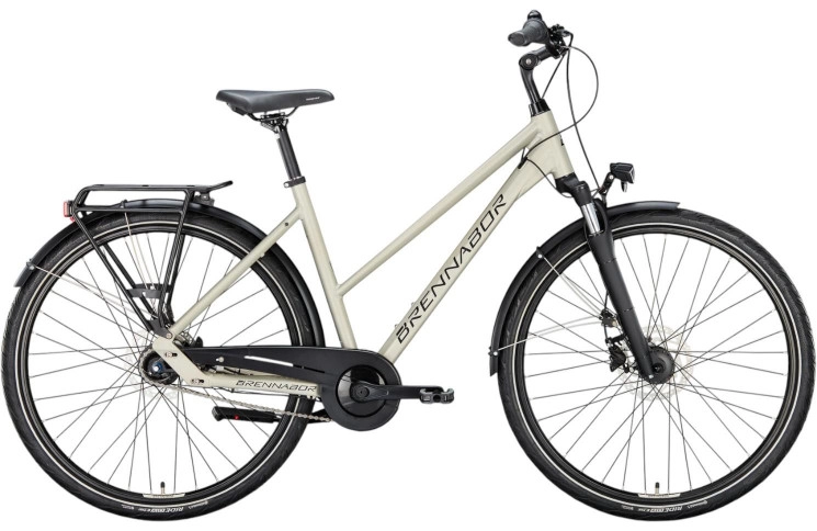 BRENNABOR Trekkingfiets T-46 28"/55cm-L/7/champagne mat - zwart mat/02507135