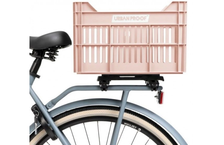 Gerecyclede Fietskrat Urban Proof Click 30 Liter - Pastelroze