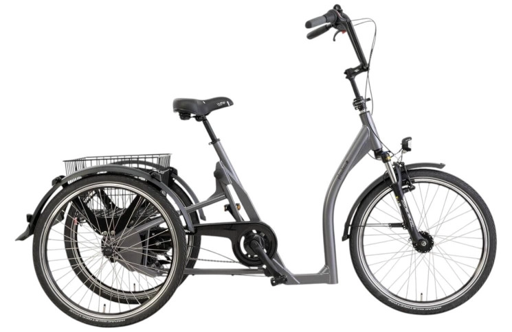 pfautec Shoppingfiets Tamo №1 24"/45cm/7/blauwgrijs mat/02090066