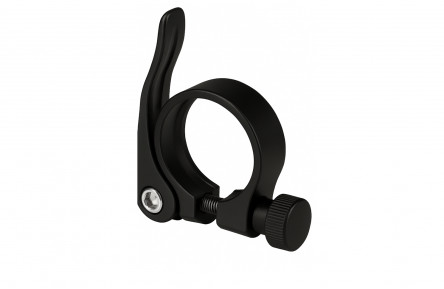 Zadelpenklem ø34,9 mm Edge aluminium met snelspanner - zwart