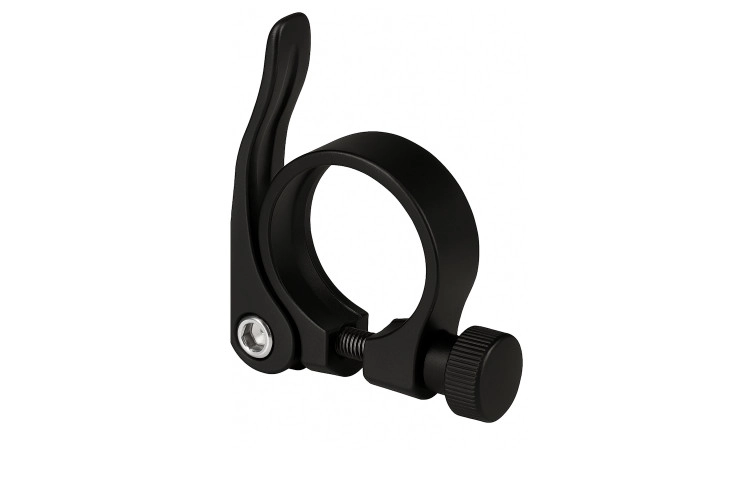 Zadelpenklem ø34,9 mm Edge aluminium met snelspanner - zwart