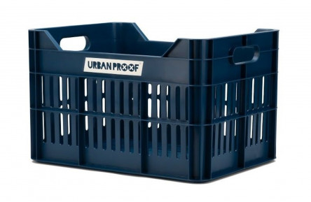 Recycled Bike Crate Urban Proof Click 30 Liters - Dark Blue