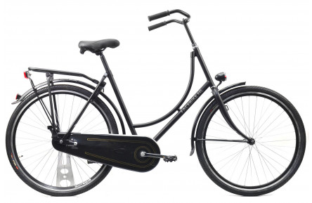 Damesfiets Azor Oklahoma 28" 56 zwart mat