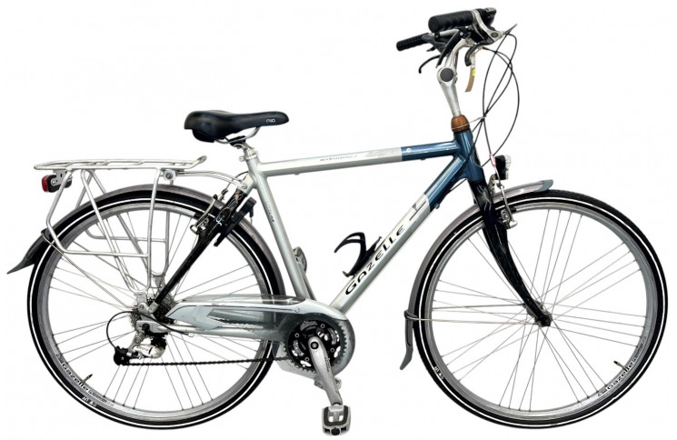 Herenfiets GAZELLE MEDEO silver/28/w/al/sity/54