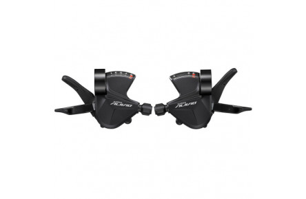 SHIMANO ALIVIO RAPIDFIRE / TRIGGERSET / SHIFTERSET 3X9 SPEED DERAILLEUR MAT ZWART