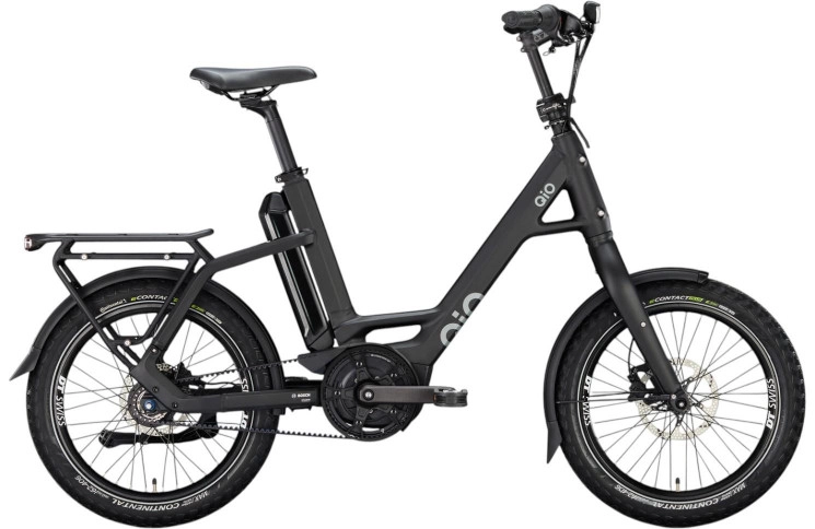 QiO Elektrische compactfiets EINS AP-8R №1 20"/48cm/8/nachtzwart mat/02652018