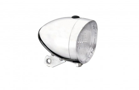 Koplamp met 3 leds Zilver Batterij