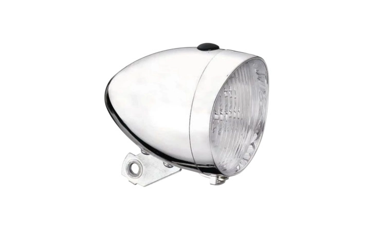 Koplamp met 3 leds Zilver Batterij