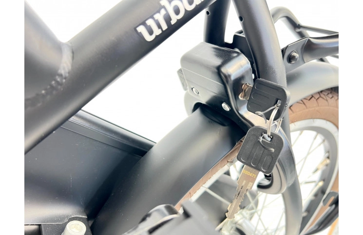 Meisjesfiets Altec Urban 20/32cm/Transportfiets Mat Zwart