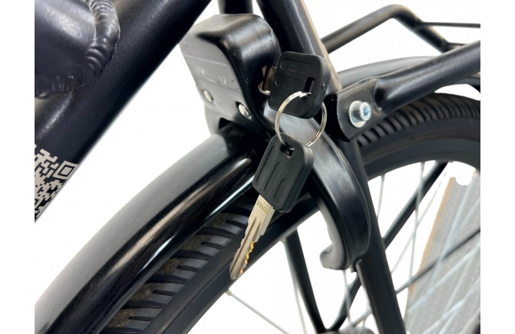 Herenfiets Cortina Man Silver 28"/50cm/blakc