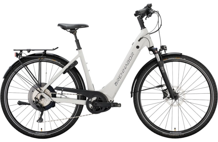 BRENNABOR Elektrische trekkingfiets T-66e 28"/50cm-M/10/telegrijs mat - sterk koel grijs mat/02502920
