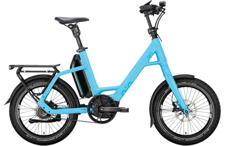 QiO Elektrische compactfiets EINS P-R №1 20"/48cm/14/ijsblauw mat/02652093