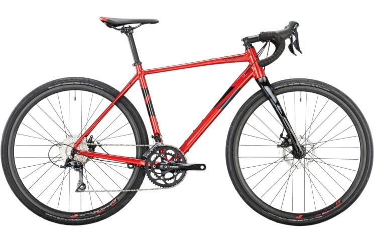 CONWAY Gravel GRV 3.0 28"/51cm-M/18/rood metallic - zwart metallic/02897478