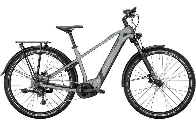 CONWAY Elektrische trekkingfiets Cairon T 3.0 750 28"/45cm-M/9/schaduwgrijs metallic mat - zwart metallic mat/02829794