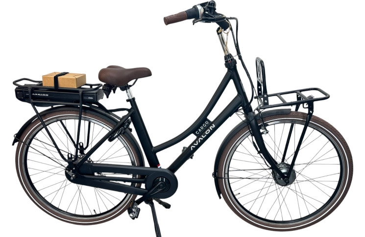 Damesfiets Avalon E-Cargo N7 28"/50cm/Zwart/36V 12Ah 432Wh