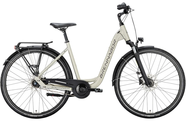 BRENNABOR Trekkingfiets T-46 28"/55cm-L/7/champagne mat - zwart mat/02507168