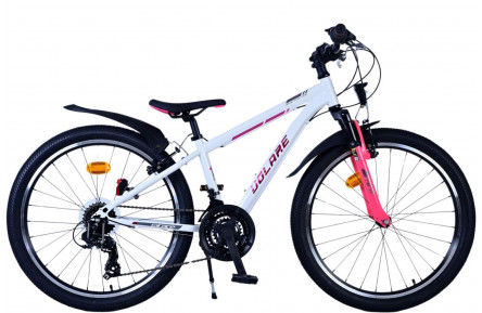 Volare XC Race Kinderfiets 24"/34 cm/Wit-Roze/22562