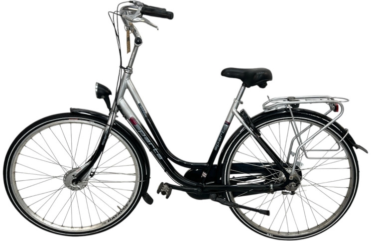 Damesfiets Sparta Athos 28"/50cm/Zwart-zilver