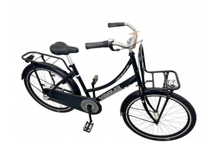 Damesfiets Vogue Transporter M/sl/zwart/24/tr/f42