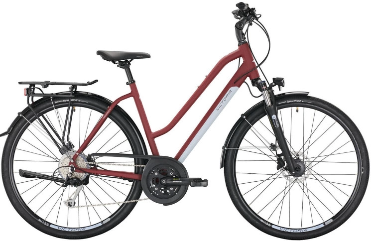 VICTORIA Trekkingfiets Trekking 6.7 28"/46cm-S/27/wijnrood mat/02979938