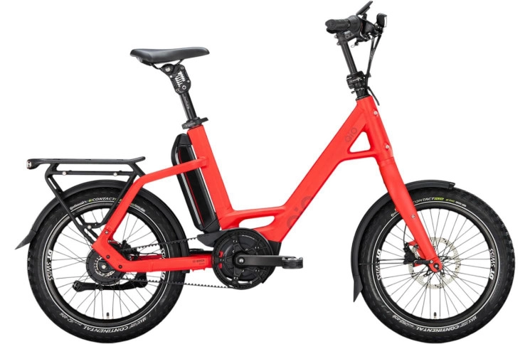 QiO Elektrische compactfiets EINS P-E №1 20"/48cm/enviolo traploos/imola rood mat/02652054