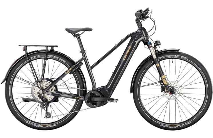 CONWAY Elektrische trekkingfiets Cairon T 5.0 28"/41cm-S/11/zwart metallic - zwart mat/02897932