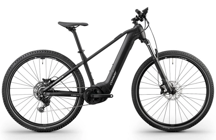CONWAY Elektrische MTB Hardtail Cairon S 1.0 №1 29"/49cm-L/9/zwart mat - lichtgrijs mat/02811062