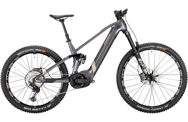 CONWAY Elektrische MTB Full-Suspension Xyron S 8.9 MX Carbon 29"/49cm-XL/12/shadowgrey metallic - woestijnmat/02827707