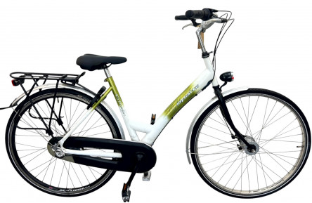 Damesfiets Sparta Marathon 28"/50cm/wit-groen