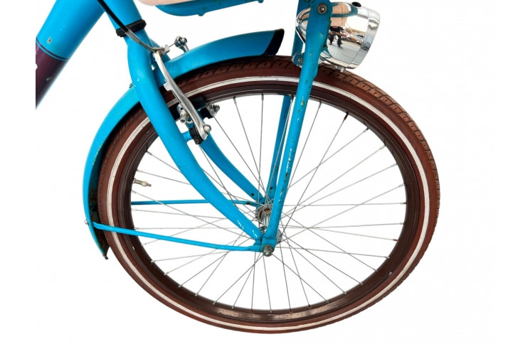 Damesfiets POPAL w/st/blue/kids/24/41cm