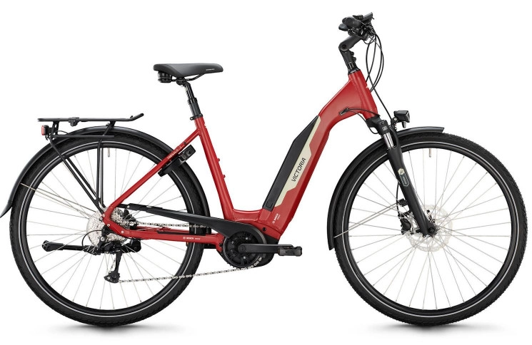 VICTORIA Elektrische trekkingfiets TRESALO 2 №1 28"/46cm-S/9/magmarood mat/02920696