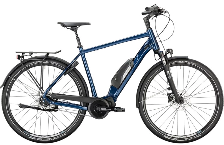 E-BIKE VICTORIA Elektro-Trekkingrad eTouring 7.5 28"/60cm/blauw/36V 11.6Ah 418Wh
