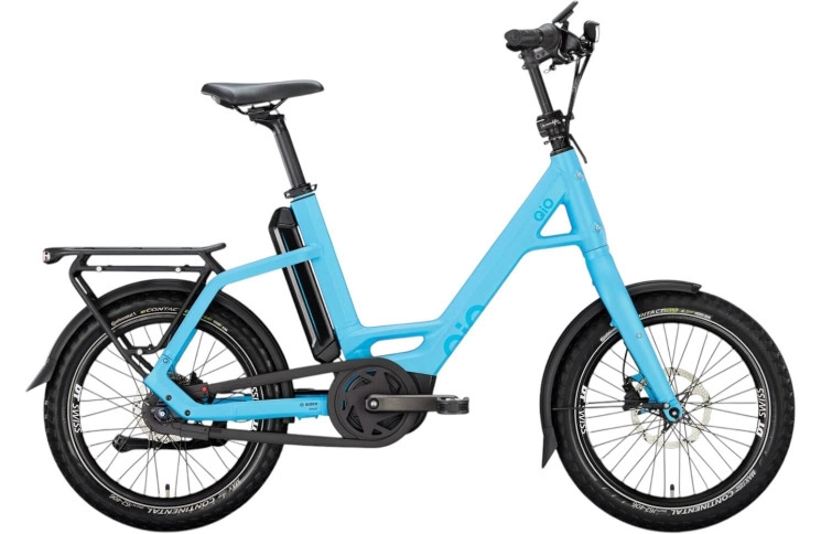 QiO Elektrische compactfiets EINS AP-8 №1 20"/48cm/8/ijsblauw mat/02652013