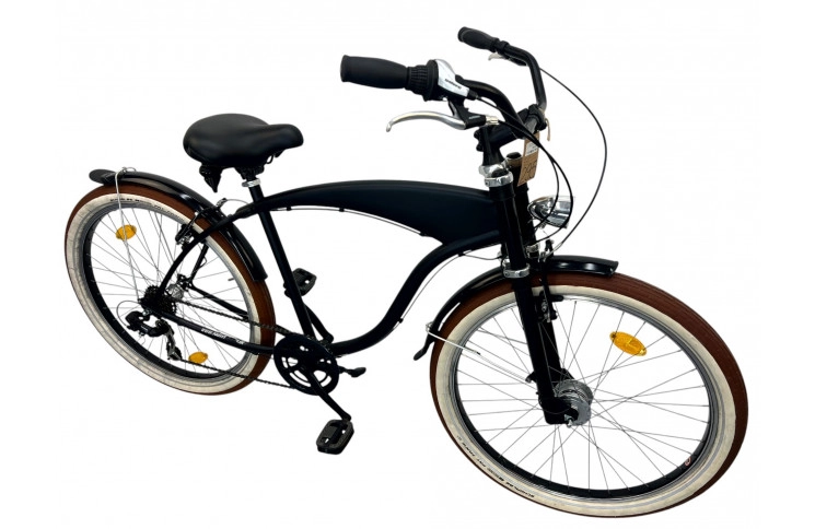 Herenfiets Chopper m/al/black/26/chopper