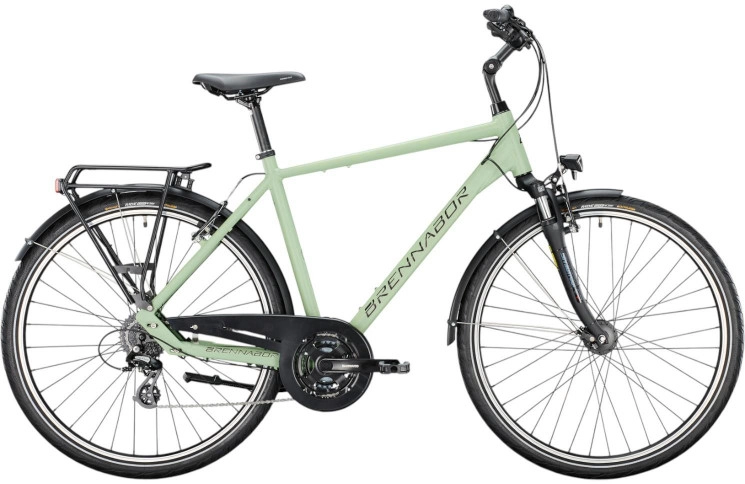 BRENNABOR Trekkingfiets T-40 28"/55cm-L/24/weidegroen mat - zwart mat/02503672