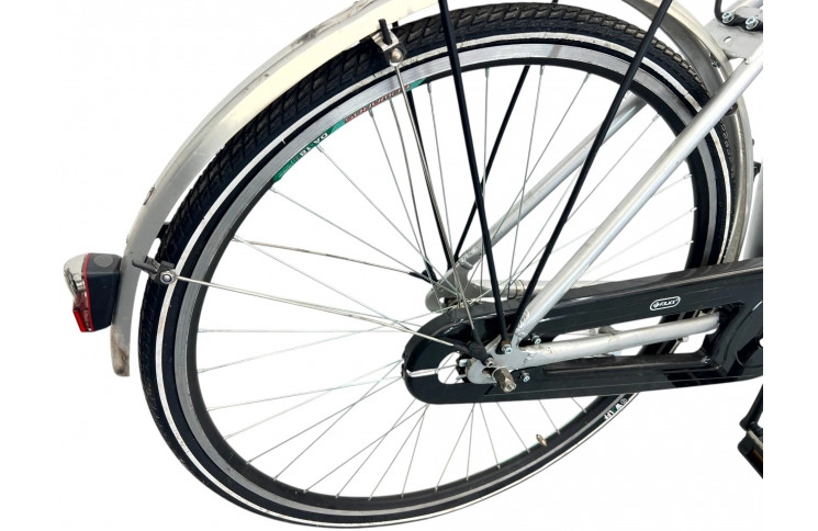 Damesfiets Bikkel w/silver/al/sity/28/51cm