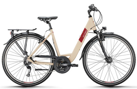 VICTORIA Trekkingfiets TREQANA 2 28"/51cm-M/24/grijsbeige mat/02986057