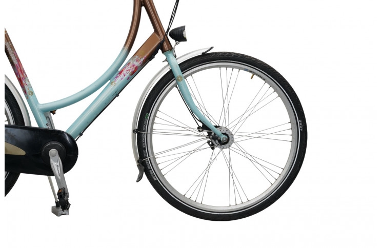 Damesfiets Batavus Blockbuster 28"/56cm/Blauw-bruin