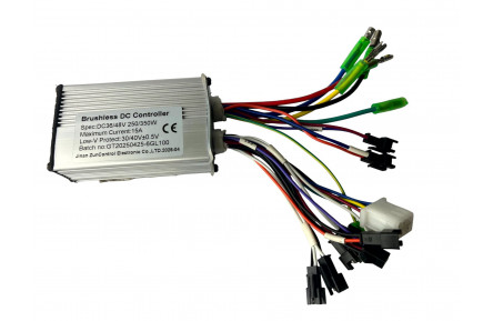 Motor Controller E-bike Borstelloze Speed Driver Dual Mode Sensor 36/48V 250/350W 15A BLDC