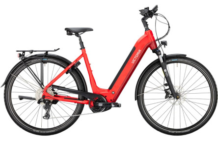 VICTORIA Elektrische trekkingfiets TRESALO 14 28"/44cm-XS/10/fuego rood mat/02981264