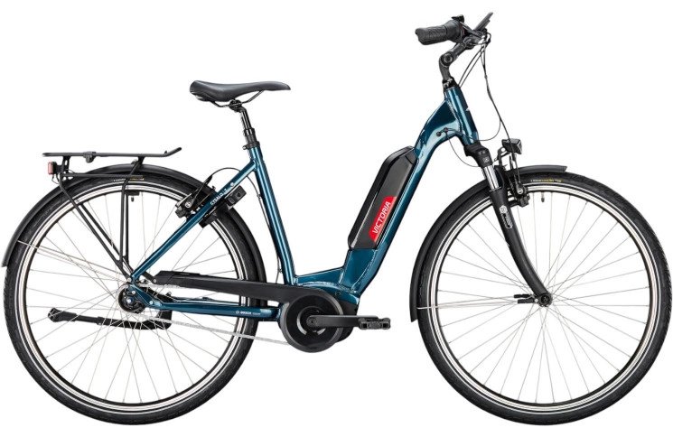 VICTORIA Elektrische trekkingfiets Cysalo 7 28"/56cm/7/platinagrijs/02910487