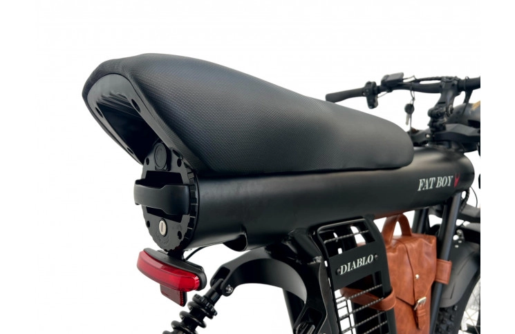 DIABLO E-BIKE, FAT BOY, MATT-BLACK/BLACK, 15,6AH 48V 748,8WH