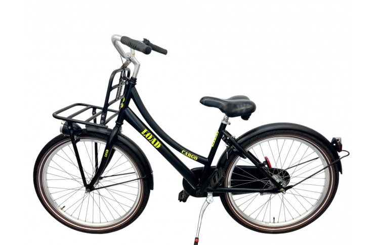 Meisjesfiets Load Cargo M/al/zwart/24/stad/f38