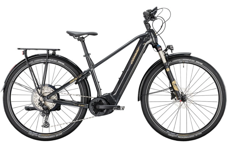 CONWAY Elektrische trekkingfiets Cairon T 5.0 28"/53cm-XL/11/zwart metallic - zwart mat/02897916