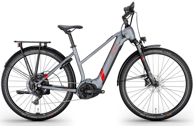 CONWAY Electric trekking bike Cairon T 2.0 625 SE №1 28"/54cm-XL/9/shadowgrey metallic matt - red metallic/02810540