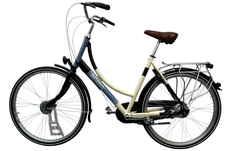 Damesfiets Batavus Lyng 28"/56cm/Blauw-zwart-wit