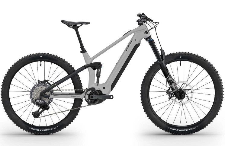 CONWAY Elektrische MTB Full-Suspension Xyron ST 10.0 №2 29"/44cm-L/12/lichtgrijs mat - zwart mat/02811053