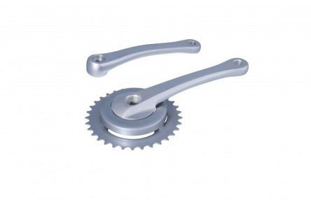 CRANK SET ICB 33T ZILVER MAT/DISC