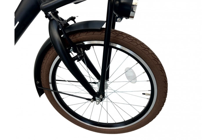 Meisjesfiets Altec Urban 20/32cm/Transportfiets Mat Zwart